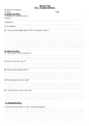 English Worksheet: Proyect: 