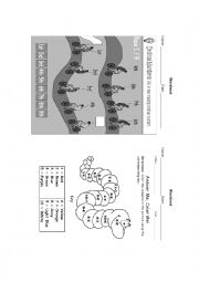 English Worksheet: ordinal number