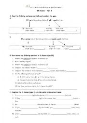 English Worksheet: If-Clauses