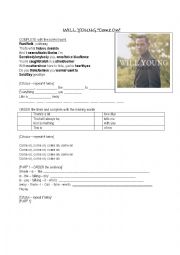 English Worksheet: Will young - Come on