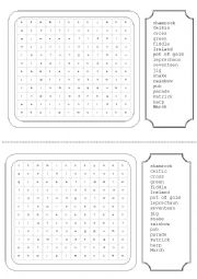 ST PATRICK´S DAY WORDSEARCH - ESL worksheet by Sonn