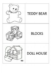 English Worksheet: Toy Memory Game
