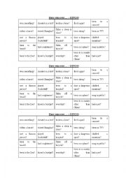English Worksheet: Have you ever / Find someone who Bingo