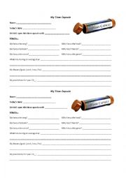 English Worksheet: My Time Capsule