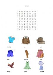 Clothes crossword