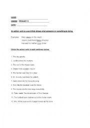 English Worksheet: Grammar PRIMARY 3