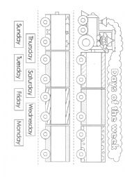 English Worksheet: Days of the week