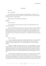 English Worksheet: Speaking Lesson Plan
