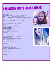 Everybody hurts- Avril Lavigne