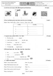 Test on countable and uncountables nouns