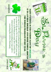 English Worksheet: St Patricks Day Poster 1/3