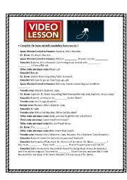 English Worksheet: Video Lesson: Gravity