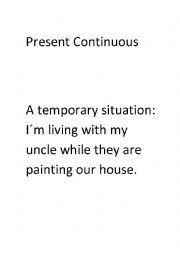 English Worksheet: Present Continious