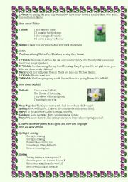 English Worksheet: Welcoming Spring Party Part 2