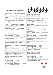 English Worksheet: Song - Im Gonna Be (I would walk 500 miles)