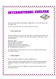 English Worksheet: Project 3