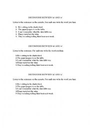 English Worksheet: Pronunciation