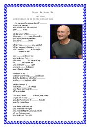 PHIL COLLINS, JESUS HE KNOWS ME.