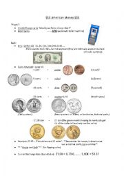 English Worksheet: American Money