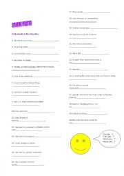 English Worksheet: Introduction activity