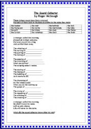 THE SOUND COLLECTOR NOUN GAP-FILLING AND VERB-MATCHING WITH KEY