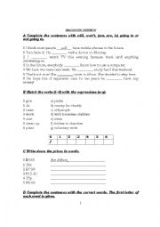 English Worksheet: Diagnostic Test