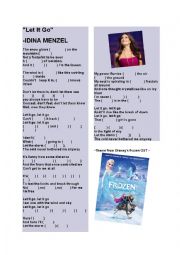 English Worksheet: song dictation let it go from the disneys frozen ost