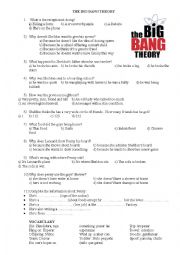 English Worksheet: The Big bang theory series