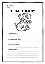 English Worksheet: IM  LOST