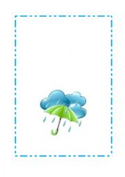 English Worksheet: Weather flashcards.10 flashcards