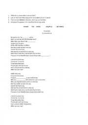 English Worksheet: Wisemen James Blunt