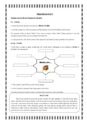 English Worksheet: Lesson plan - Reading ativity