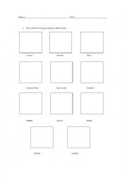 English Worksheet: Draw jobs vocabulary