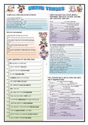 English Worksheet: MIXED TENSES