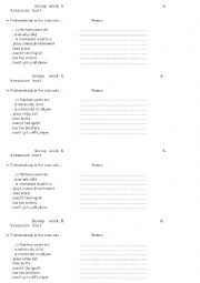 English Worksheet: Meet your classmates!