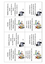 Speaking activity cards - negotiation