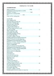 English Worksheet: counting stars / one republic