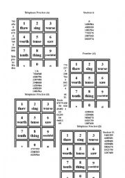 English Worksheet: Practice th/s/Ɵ Class Activity Telephone Game