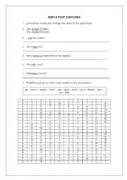 English Worksheet: Simple Past 