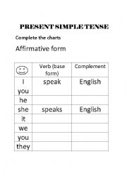 English Worksheet: Present Simple Tense