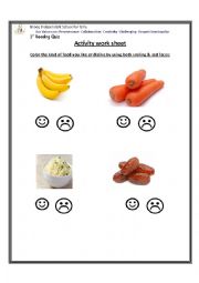 English Worksheet: Food lesson