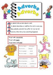 English Worksheet: ADVERBS