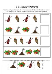 Letter V Vocabulary Patterns