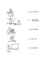 English Worksheet: Commands