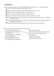 English Worksheet: A Jumbled Story