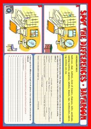 English Worksheet: Spot the differences - bathroom