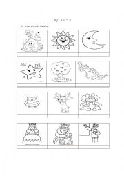 English Worksheet: Alphabet spelling