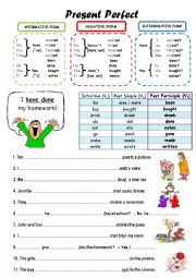 English Worksheet: Present Perfect for beginners
