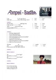 English Worksheet: Pompeii - Bastille