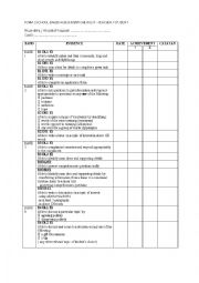 English Worksheet: lesson plan format